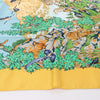 Hermès Carré  90 "SICHUAN " 100% Silk Scarf in Yellow Secondhand
