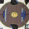 Hermès Carré 90 "LES VOITURES A TRANSFORMATION" Silk handkerchief in Blue Secondhand