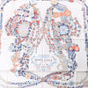Hermès Carré 90 "RIDES DE GALA EN FLEURS" 100% Silk Scarf in Beige Secondhand