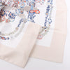 Hermès Carré 90 "RIDES DE GALA EN FLEURS" 100% Silk Scarf in Beige Secondhand