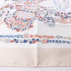 Hermès Carré 90 "RIDES DE GALA EN FLEURS" 100% Silk Scarf in Beige Secondhand