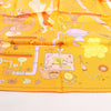 Hermès Carré 90 "Tea for Two" Silk handkerchief in Orange Secondhand