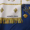Hermès Carré 90 "Vue du Carrosse de la Galère La Réale" Silk handkerchief in Navy Blue Secondhand