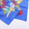 Hermès Carré 90 "Chapeau" 100% Silk Scarf in Blue Secondhand