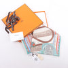 Hermès Carré Double face 90 "Passard D Serpentin" 100% Silk Scarf in Brown x Green Secondhand