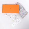 Secondhand Hermès Carré Géant "PIQUE SELLIER" Cashmere & Silk Scarf in Gray