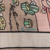 Hermès Carré Geant "LOCOMOTION" Cashmere and Silk Scarf in Beige Secondhand