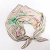 Hermès Carré Geant "LOCOMOTION" Cashmere and Silk Scarf in Beige Secondhand