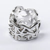 Hermes Chaîne d'Ancre Enchaînée Silver Ring, Size 54 EU Secondhand
