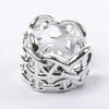Hermes Chaîne d'Ancre Enchaînée Silver Ring, Size 54 EU Secondhand