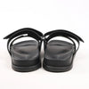 HERMES Cypre Leather Sandals in Black, Size 42 EU Secondhand