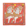 Hermès Carré 90 "HARNAIS DE COEUR" Silk handkerchief in Red Secondhand