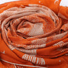 Hermès Carré 140 "CLAIR DE LUNE" Cashmere x Silk handkerchief in Orange Secondhand