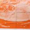 Hermès Carré 140 "CLAIR DE LUNE" Cashmere x Silk handkerchief in Orange Secondhand