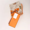 Hermès Carré 100 "RONDS DE MARCHE" Cashmere x Silk handkerchief in Beige Secondhand