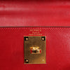 HERMÈS Kelly 28 Le Tournay Box Leather 2Way Handbag in Rouge ○U:1991 Secondhand