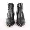 Hermes Leather Ankle Boots in Black, Size 38.5 EU Secondhand