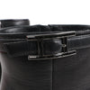 Hermes Leather Ankle Boots in Black, Size 38.5 EU Secondhand