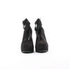 HERMES Leather & Suede Strap Heels in Black, Size 38 EU Secondhand
