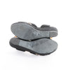 Secondhand HERMES Leather & Suede Wedge Sole Sandals in Black, Size 37 EU