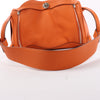 Hermes Lindy 34 Taurillon Clemence Orange Silver Metal Fittings Handbag □P:2012 Secondhand