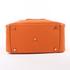 Hermes Lindy 34 Taurillon Clemence Orange Silver Metal Fittings Handbag □P:2012 Secondhand