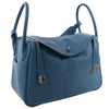 Hermes Lindy 34 Veau Swift Blue de galice Silver Metal Fittings 2Way Handbag □R: 2014 Secondhand