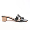 HERMES OASIS Leather Sandals in Black, Size 36.5 EU Secondhand