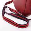 HERMES Octagon Veau Epsom Crossbody Bag in Rouge Grenat X: 2016 Secondhand