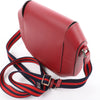 HERMES Octagon Veau Epsom Crossbody Bag in Rouge Grenat X: 2016 Secondhand