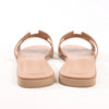 HERMES Oran Leather Sandals in Beige, Size 36.5 EU Secondhand