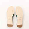 HERMES Oran Epsom Leather Sandals in Vert Cactus Green, Size 39 EU Secondhand