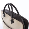 HERMES Plume Dog 38 Toile H & Leather in Beige×Brown □F: 2002 Secondhand
