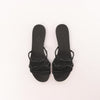 HERMES Rivage Rubber Sandals in Black, Size 36 EU Secondhand