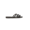HERMES Rivage Rubber Sandals in Black, Size 36 EU Secondhand
