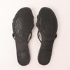 HERMES Rivage Rubber Sandals in Black, Size 36 EU Secondhand