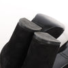 Hermes Saint Germain Kelly Metal Fittings Suede Ankle Boots in Black, Size 37 EU Secondhand