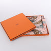 Hermès Double Face 90 "Cheetah Bandana" 100% Silk Scarf in Pink x Orange Secondhand