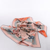 Hermès Double Face 90 "Cheetah Bandana" 100% Silk Scarf in Pink x Orange Secondhand