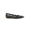 Hermès Serie Button Punching Sack Leather Ballet Flats un Black, Size 38 EU Secondhand