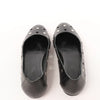 Secondhand Hermès Serie Button Punching Sack Leather Ballet Flats un Black, Size 39 EU