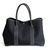 Hermès Garden Party handbag in black canvas and leather