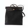 Hermès Herbag MM Toile Officier shoulder bag in black