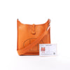Secondhand Hermes Evelyn 1 29 PM Epsom Leather Shoulder Bag in Orange □N:2010