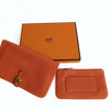 Hermès Dogon wallet in orange Clemence leather Year 2003