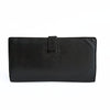 Hermès vintage Béarn Soufflet wallet in black leather