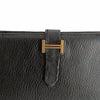 Hermès vintage Béarn Soufflet wallet in black leather