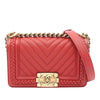 Chanel Small Chevron Caviar Braided Boy Flap Secondhand