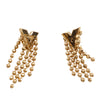 Louis Vuitton Gold Plated Essentials V Skin Push Back Earrings Secondhand