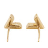 Louis Vuitton Gold Plated Essentials V Skin Push Back Earrings Secondhand